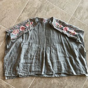 Johnny Was poncho blouse